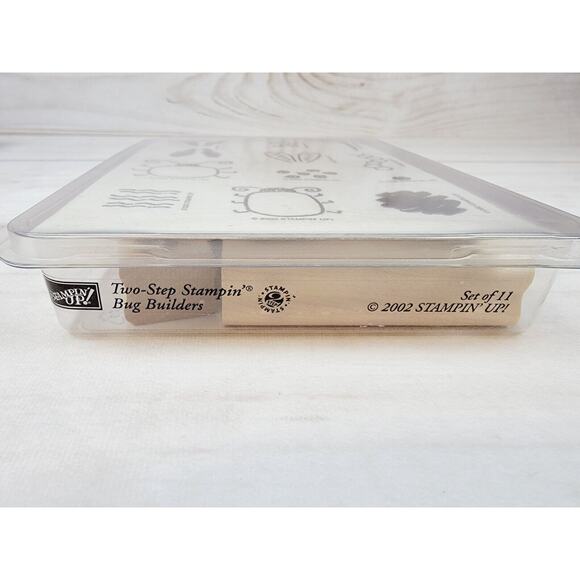 Stampin' Up Two-Step Stampin' Bug Builders Wood Rubber Stamps 2002 Insects NEW - Picture 5 of 5